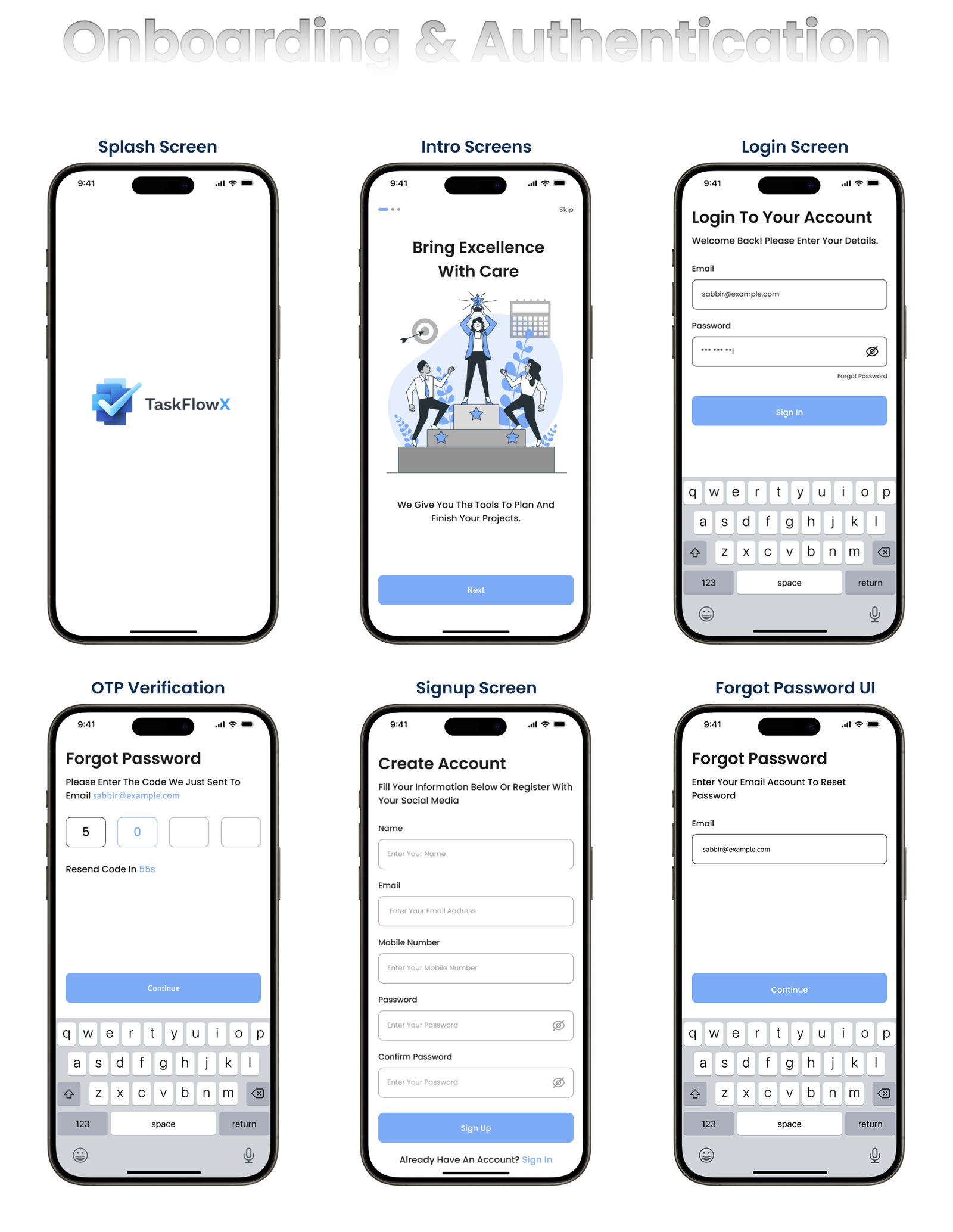 TaskFlowX – To-Do & Task Management Flutter UI Kit
