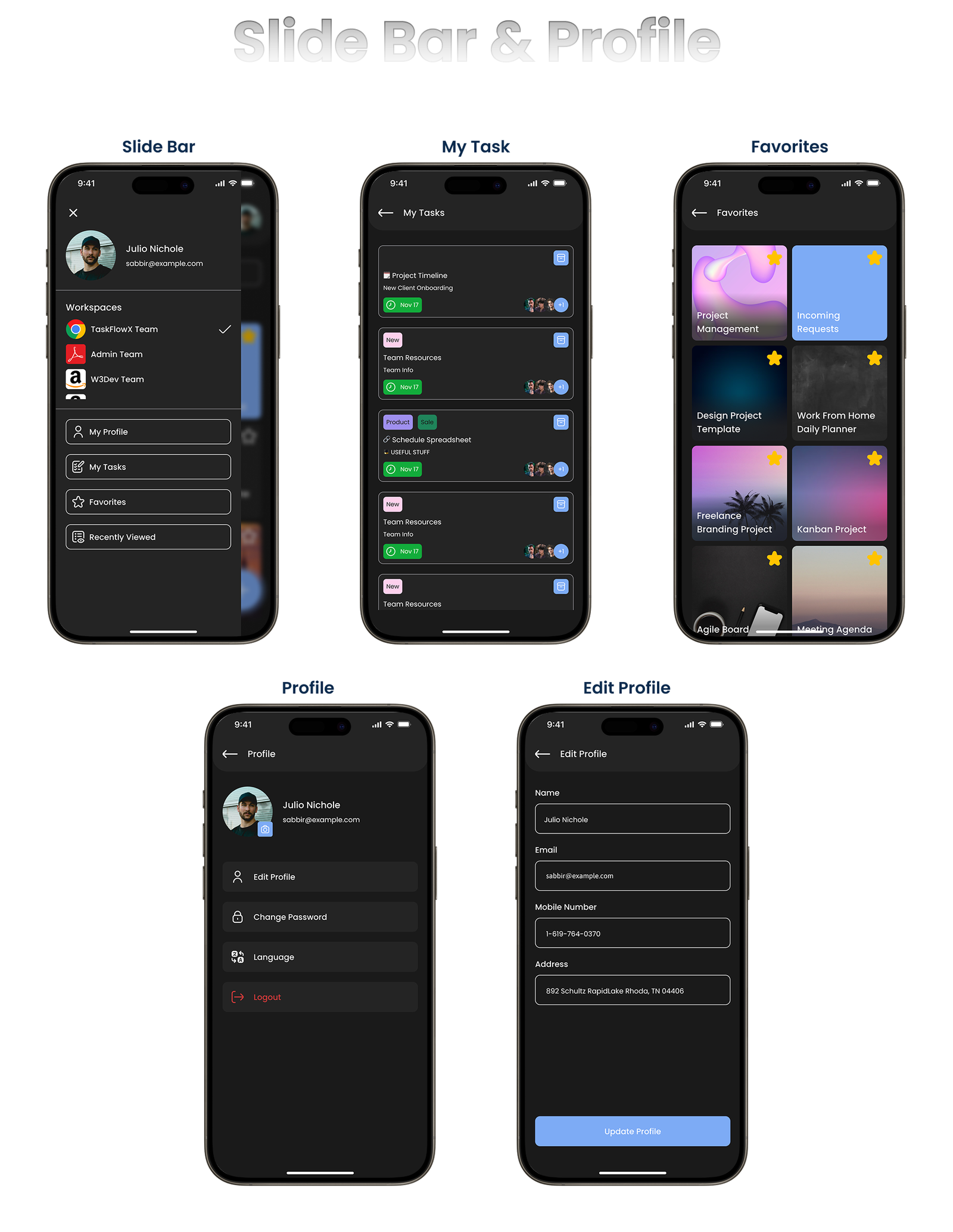 TaskFlowX – To-Do & Task Management Flutter UI Kit